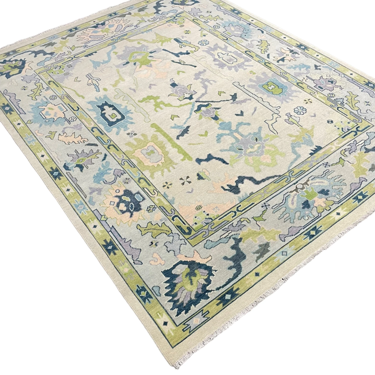 Laurel Oushak Rug In Lime 2 Laurel Oushak Rug In Lime - Image 2