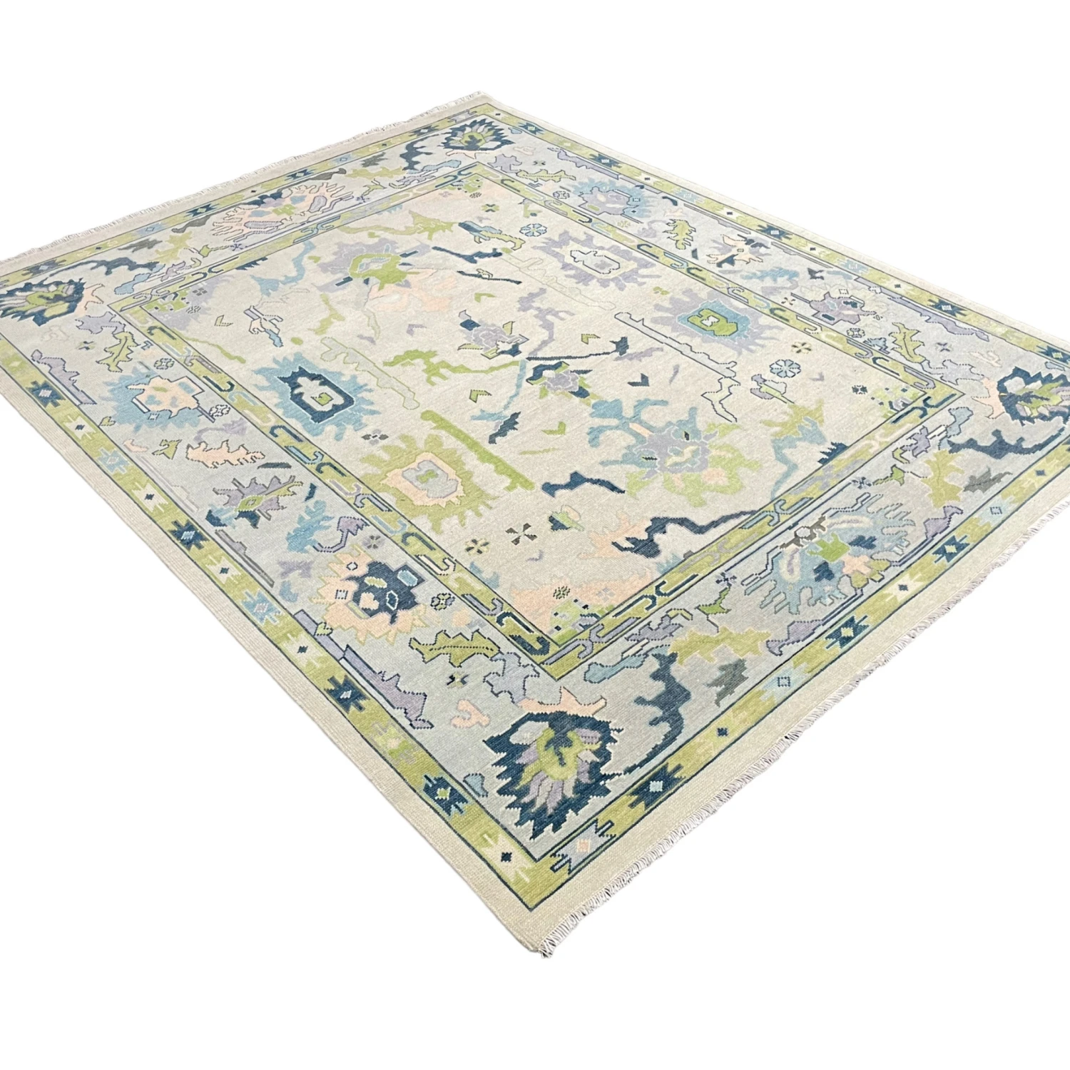 Laurel Oushak Rug In Lime 3 Laurel Oushak Rug In Lime - Image 3