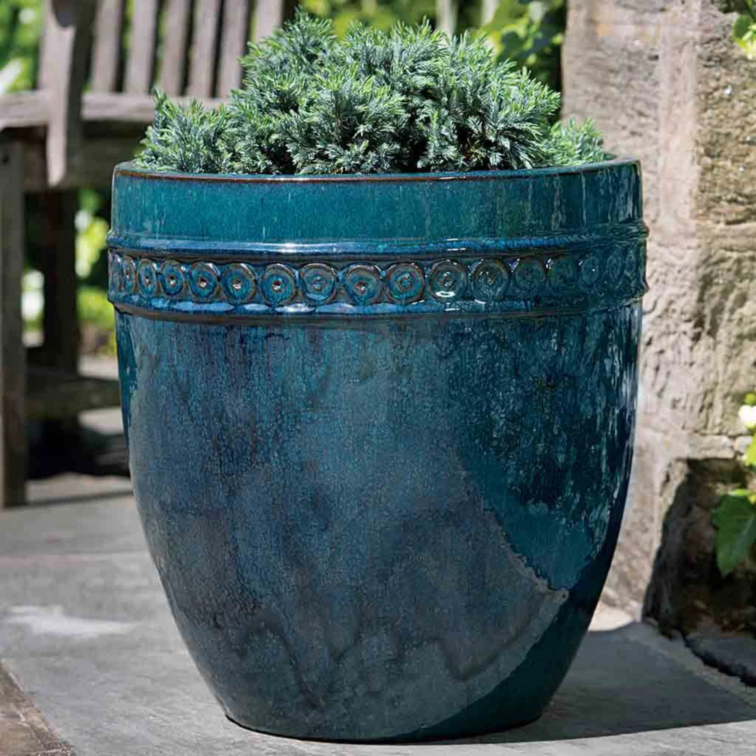 Set Of Four Tall Borsa Planters In Indigo Rain 2 Set Of Four Tall Borsa Planters In Indigo Rain - Image 2