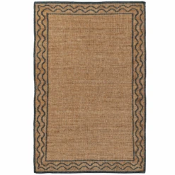 Orchard Ripple Slate Hand Woven Wool And Jute Area Rug