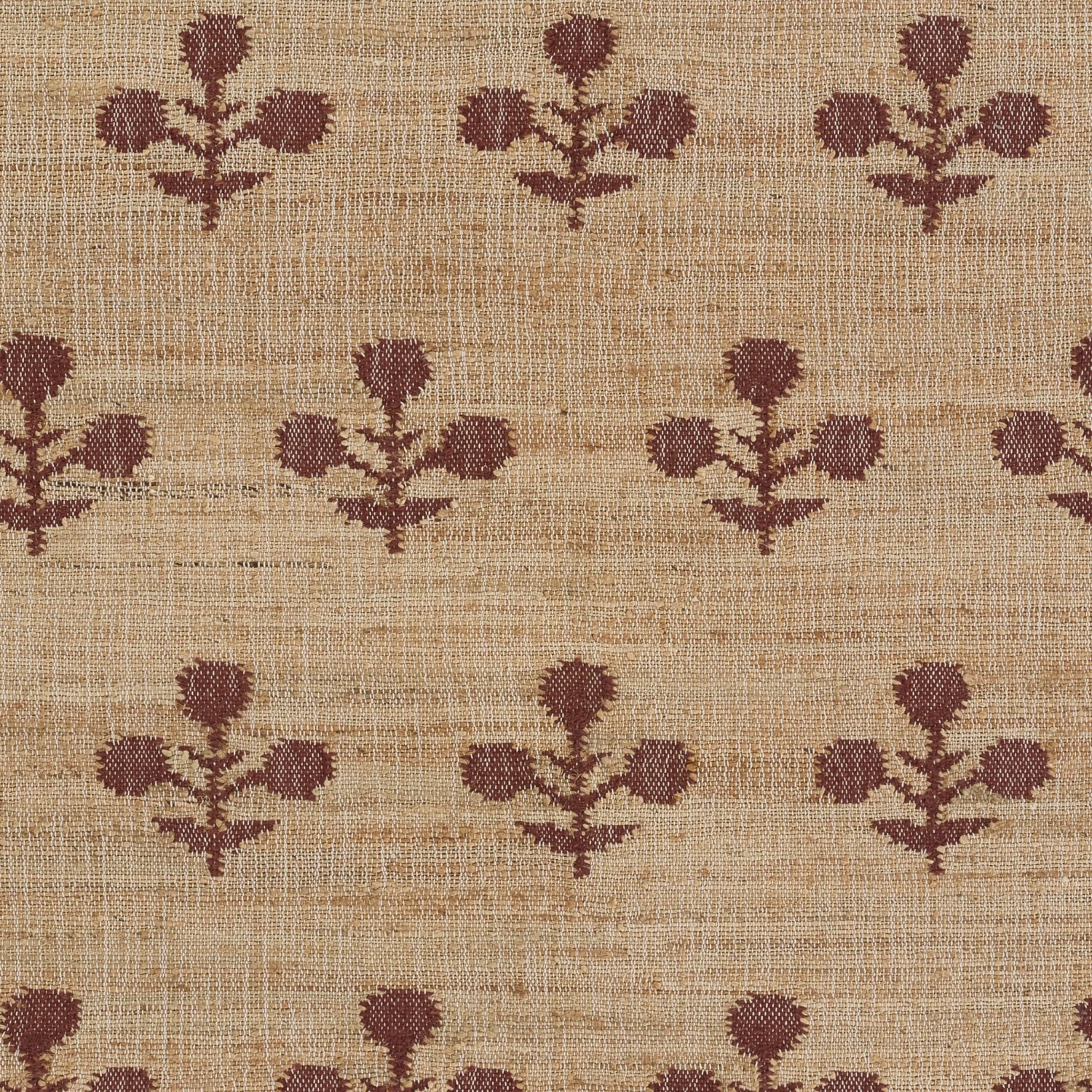 Orchard Bloom Rust Hand Woven Wool And Jute Area Rug 6 Orchard Bloom Rust Hand Woven Wool And Jute Area Rug - Image 6