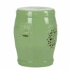 Scenic View Garden Seat In Green Glaze