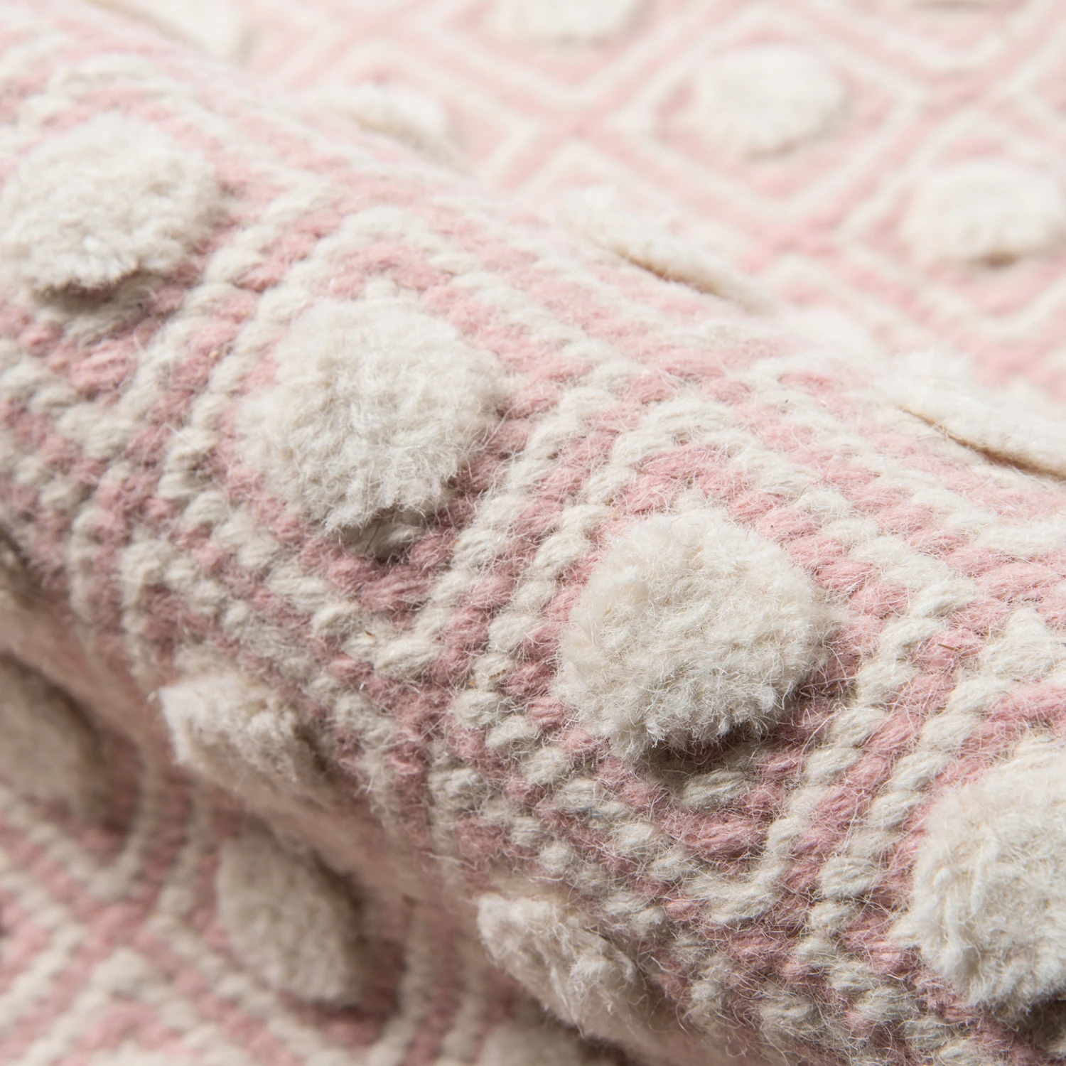 Langdon Windsor Pink Hand Woven Wool Area Rug 3 Langdon Windsor Pink Hand Woven Wool Area Rug - Image 3