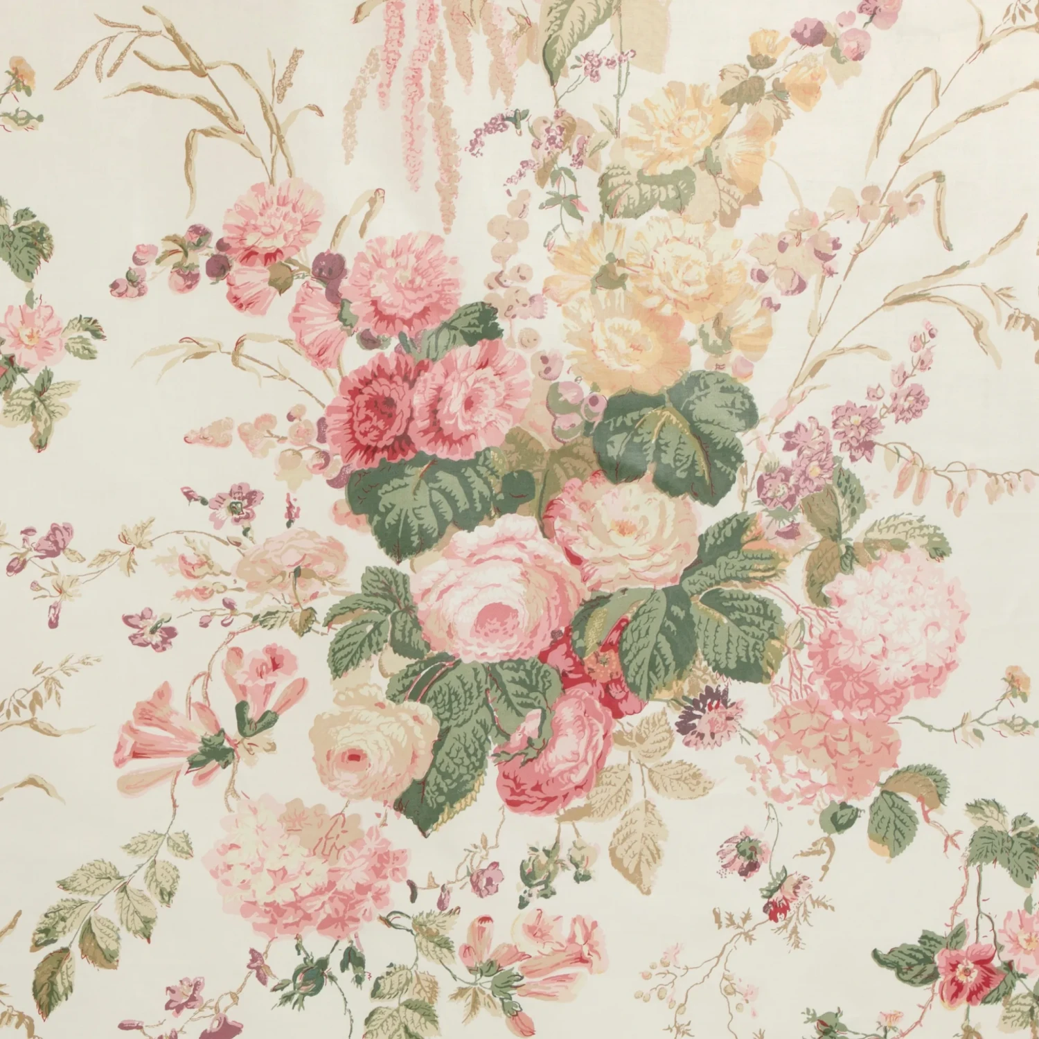 Lee Jofa Floral Bouquet Print Decorative Fabric 1 Lee Jofa Floral Bouquet Print Decorative Fabric