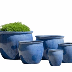 Set Of Five Mirador Planters