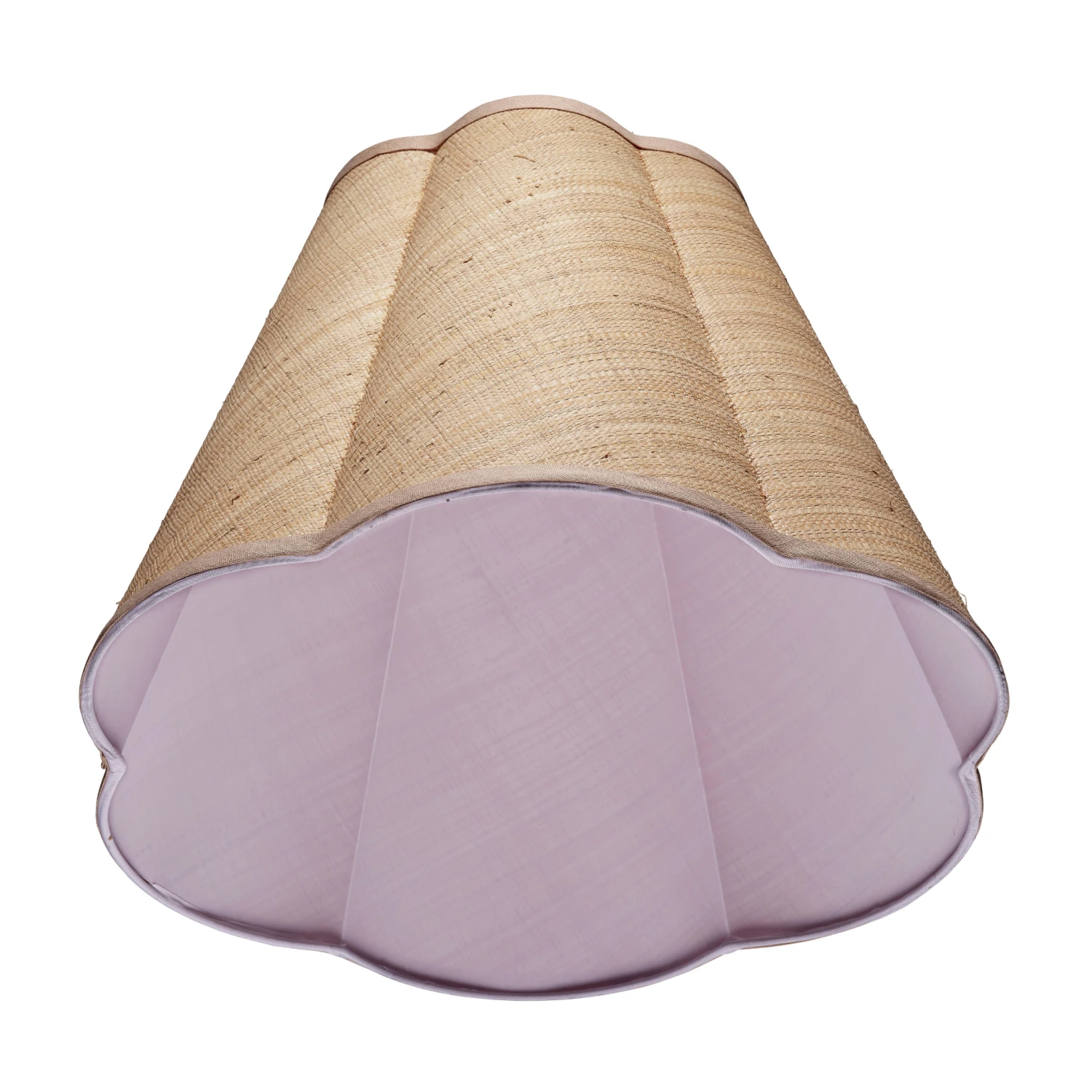 Raffia Scalloped Lamp Shade 6 Raffia Scalloped Lamp Shade - Image 6