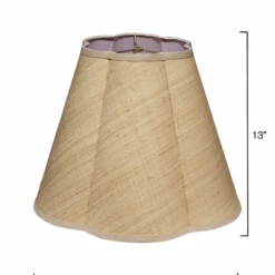 Raffia Scalloped Lamp Shade 11 Raffia Scalloped Lamp Shade -Famous Furniture Store 2SCAL 88LG 3