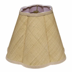 Raffia Scalloped Lamp Shade