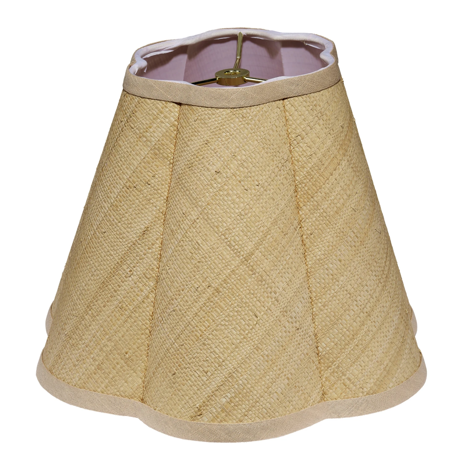 Raffia Scalloped Lamp Shade 1 Raffia Scalloped Lamp Shade