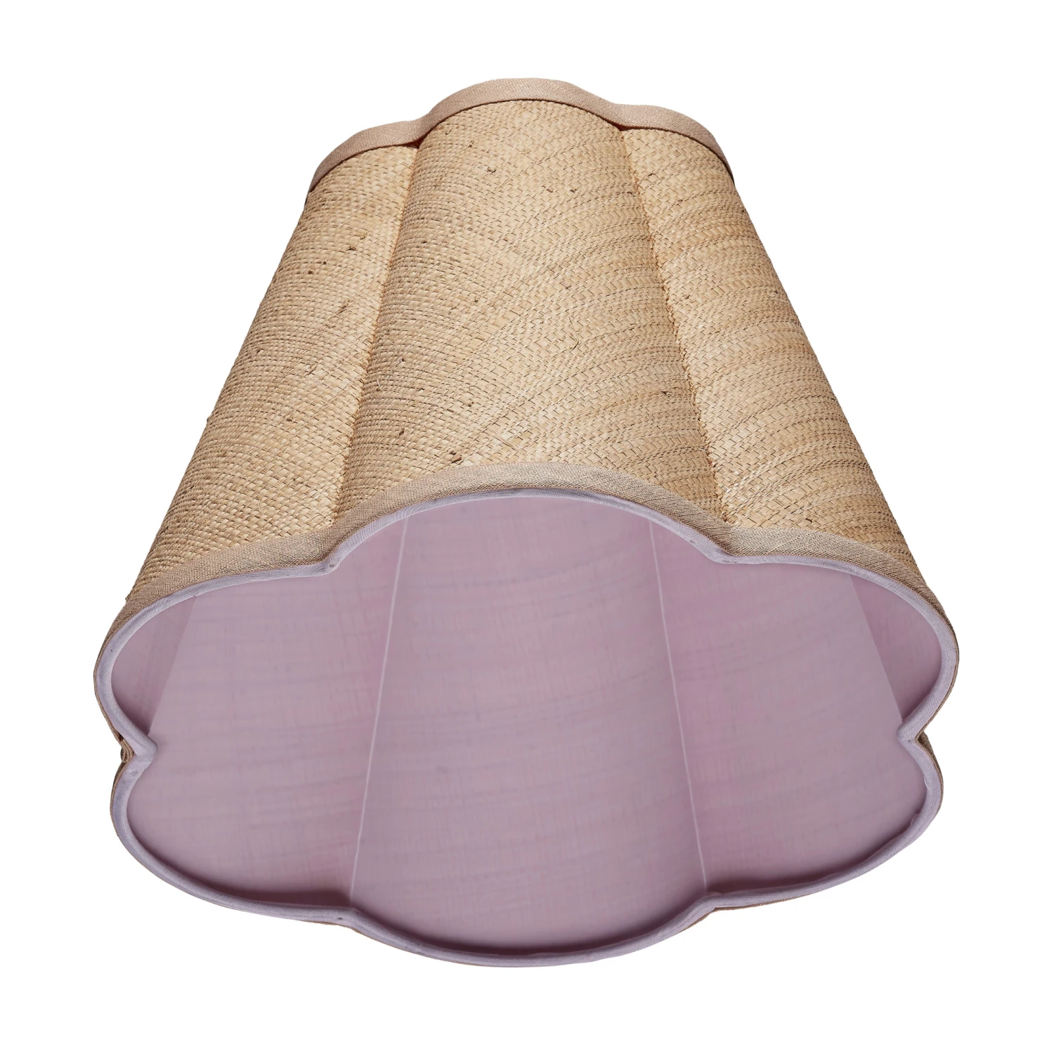 Raffia Scalloped Lamp Shade 3 Raffia Scalloped Lamp Shade - Image 3