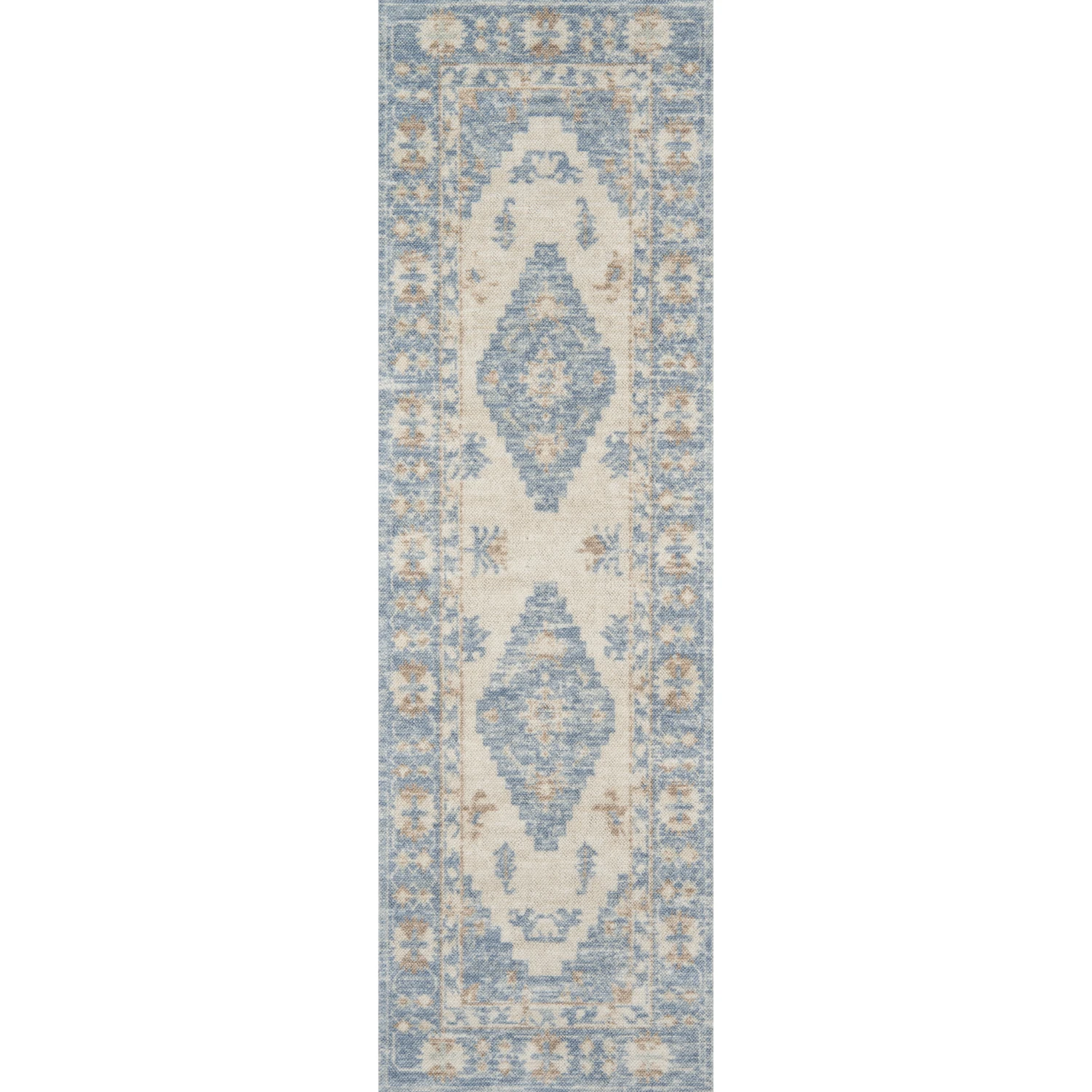 Ana Blue Wool Area Rug 4 Ana Blue Wool Area Rug - Image 4