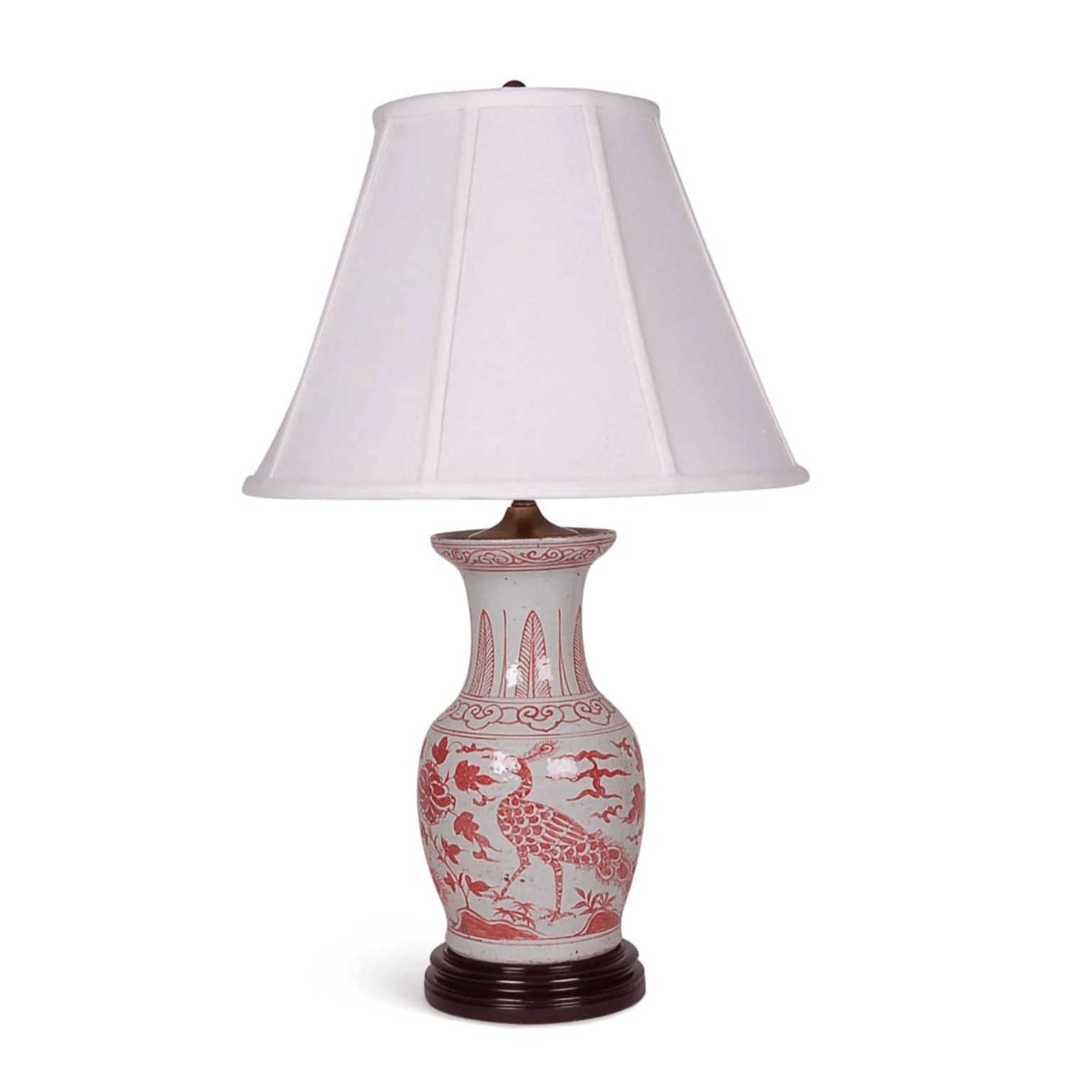30" Bird Motif Foot Stomped Clay Table Lamp 1 30" Bird Motif Foot Stomped Clay Table Lamp