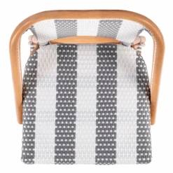 Lila Rattan Gray & White Striped Bar Stool 13 Lila Rattan Gray & White Striped Bar Stool -Famous Furniture Store 3715144 6