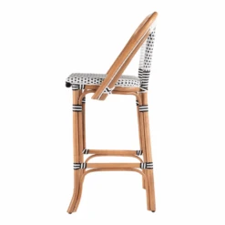 Lila Rattan Black & White Bar Stool 11 Lila Rattan Black & White Bar Stool -Famous Furniture Store 3715295 5