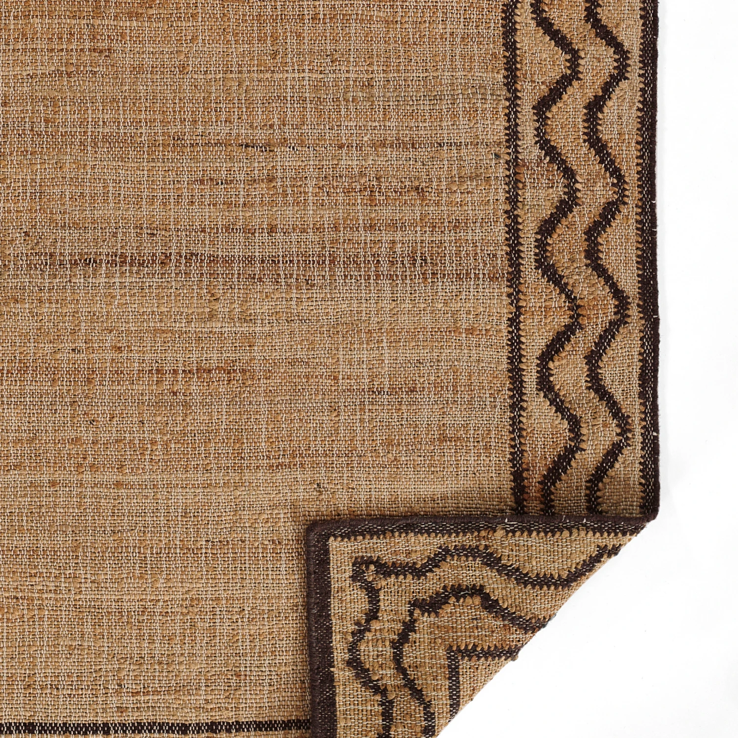 Orchard Ripple Brown Hand Woven Wool And Jute Area Rug 5 Orchard Ripple Brown Hand Woven Wool And Jute Area Rug - Image 5