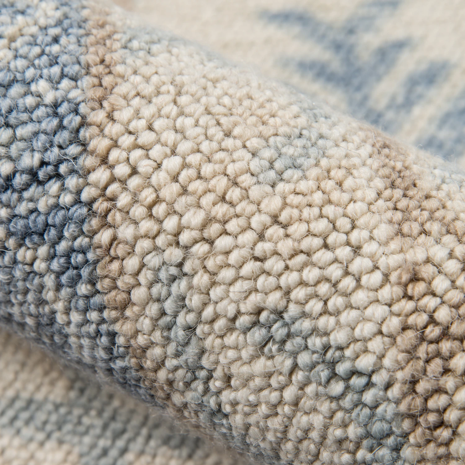 Ana Blue Wool Area Rug 5 Ana Blue Wool Area Rug - Image 5