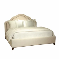 Tigley Upholstered King Bed With Nail Trim