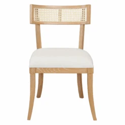 Britta Cane Back With Cerused Oak Finished Dining Chair