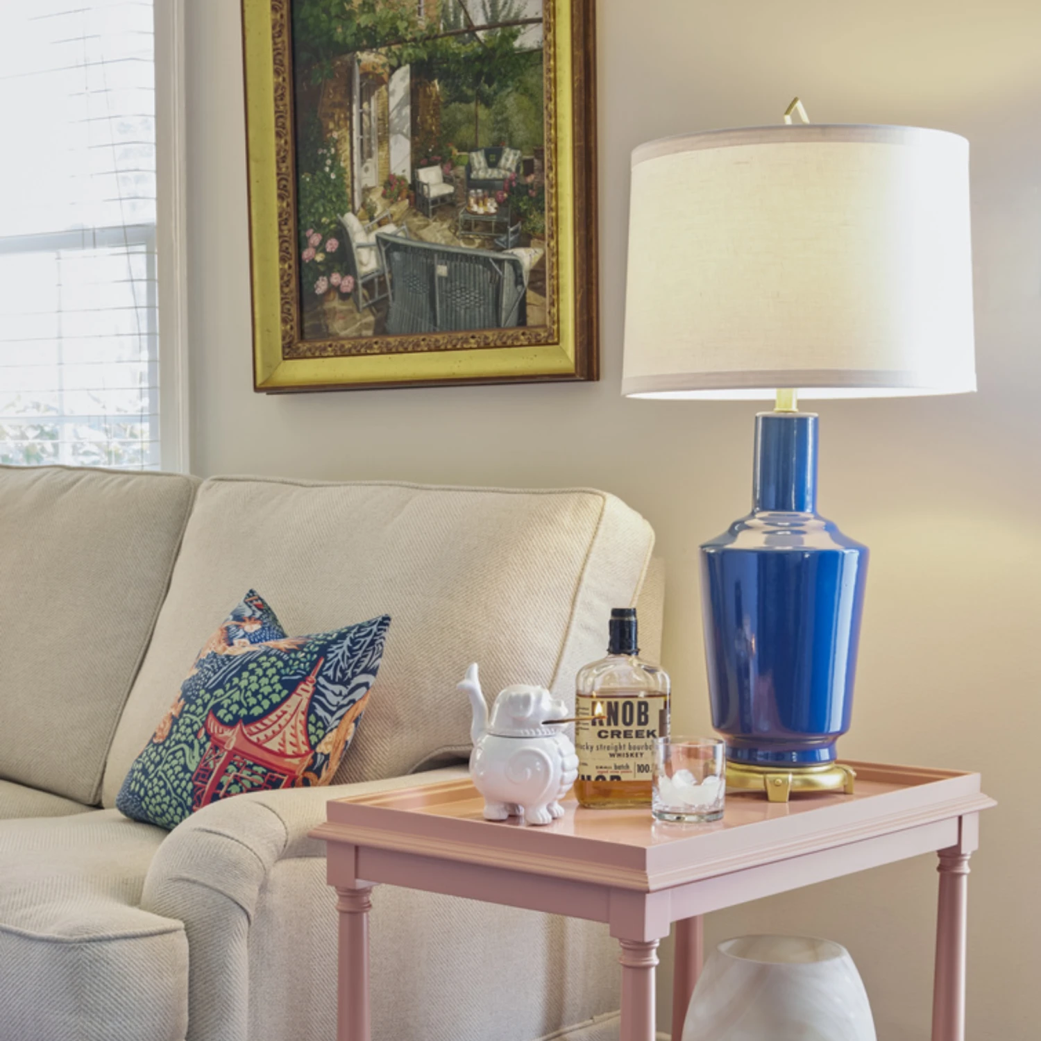 Emma Turkish Blue Table Lamp 2 Emma Turkish Blue Table Lamp - Image 2