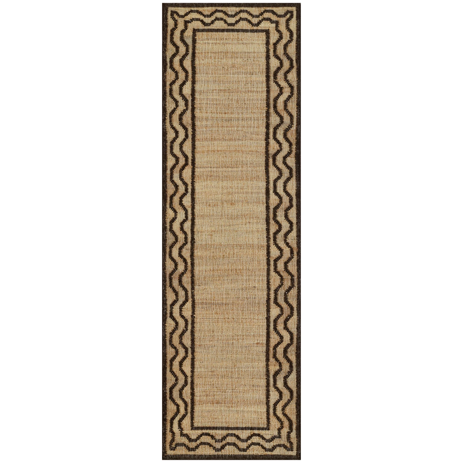 Orchard Ripple Brown Hand Woven Wool And Jute Area Rug 4 Orchard Ripple Brown Hand Woven Wool And Jute Area Rug - Image 4