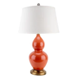 Double Gourd Lamp In Orange
