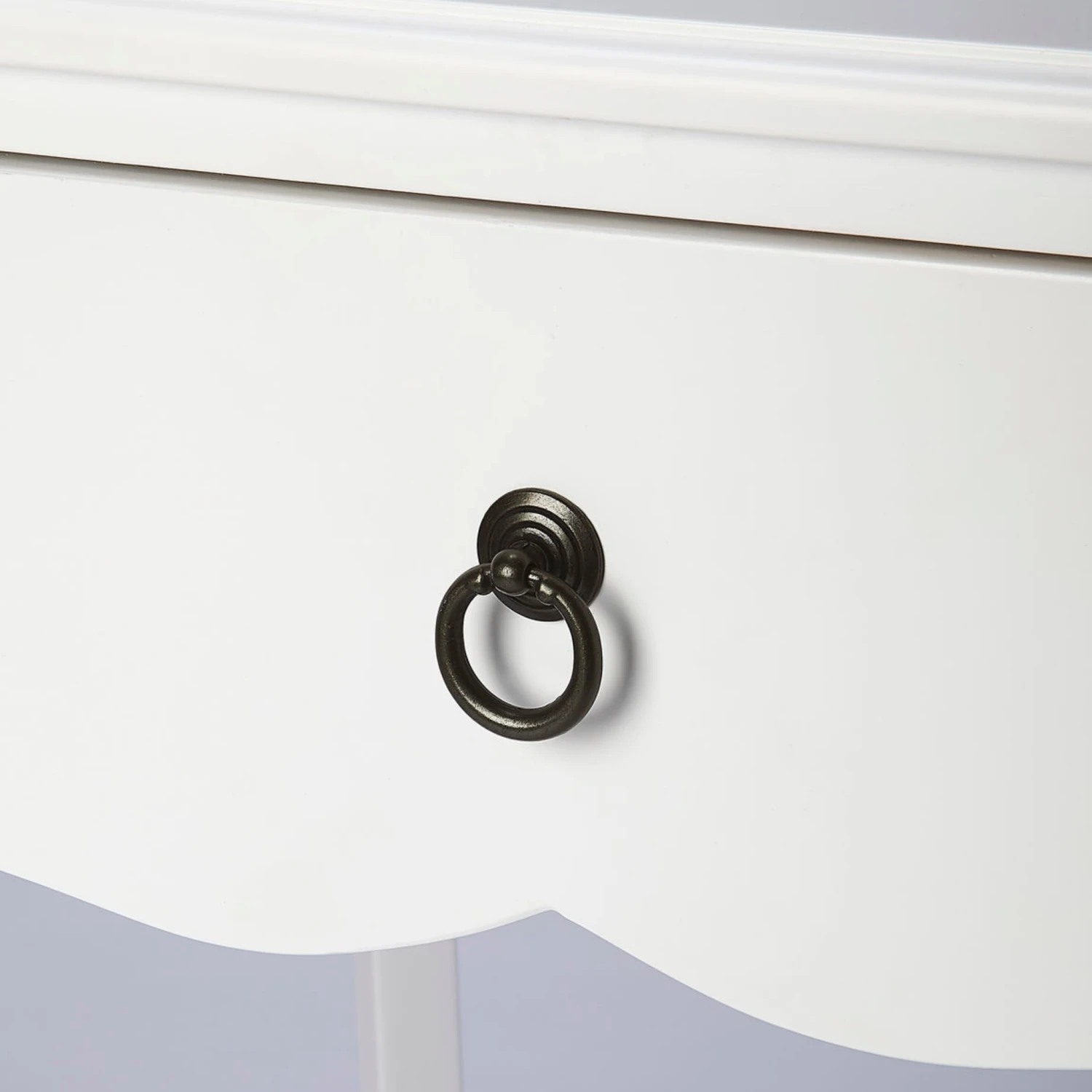 Wilshire One Drawer Traditional Nightstand In White 6 Wilshire One Drawer Traditional Nightstand In White - Image 6