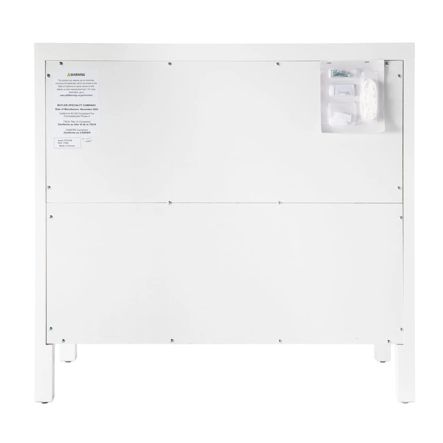 Nora Three Drawer Dresser In White 6 Nora Three Drawer Dresser In White - Image 6