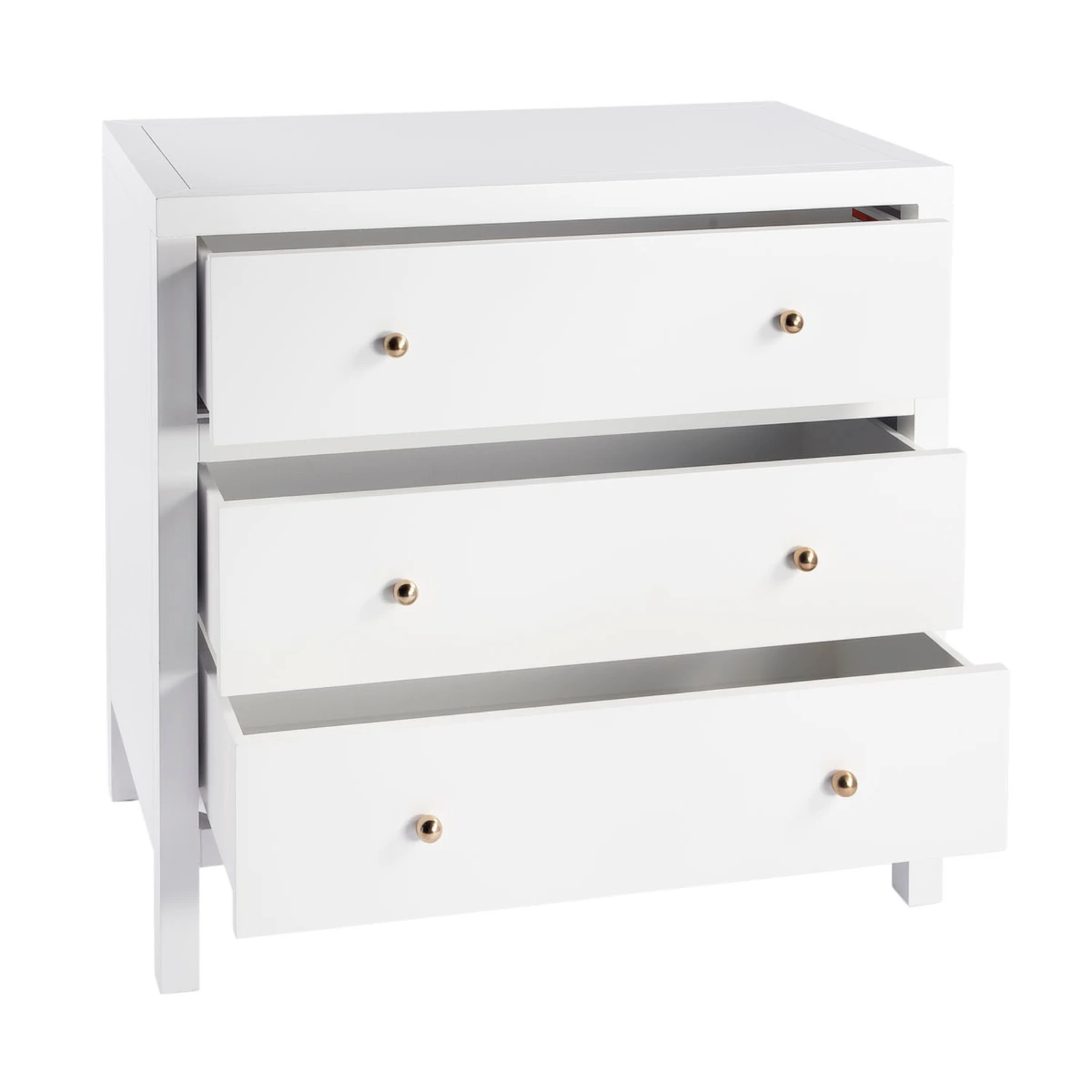 Nora Three Drawer Dresser In White 3 Nora Three Drawer Dresser In White - Image 3