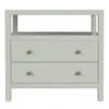 Nora Two Drawer Nighstand In Sage Green