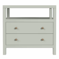 Nora Two Drawer Nighstand In Sage Green