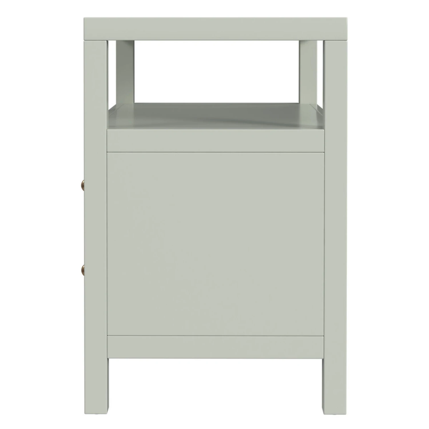 Nora Two Drawer Nighstand In Sage Green 4 Nora Two Drawer Nighstand In Sage Green - Image 4