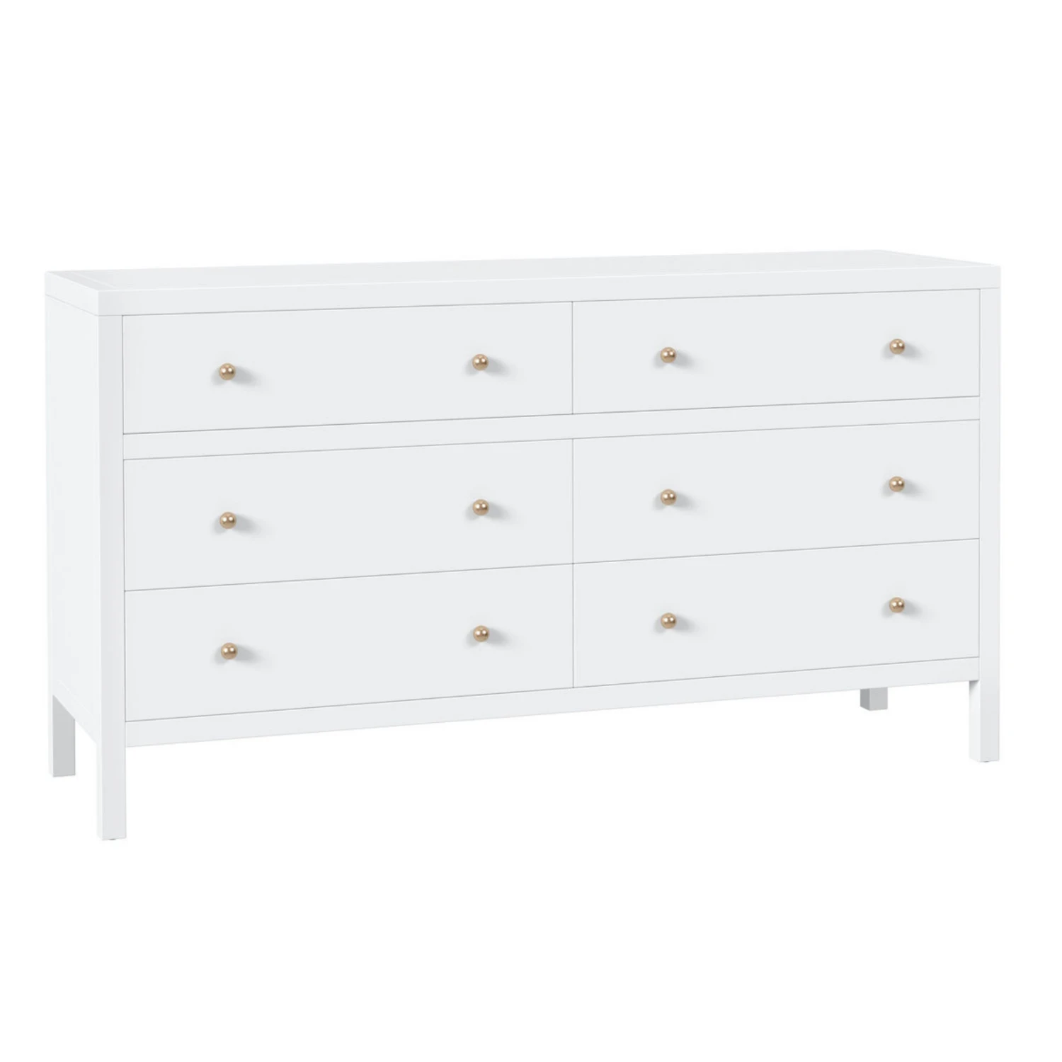 Nora Six Drawer Dresser In White 3 Nora Six Drawer Dresser In White - Image 3