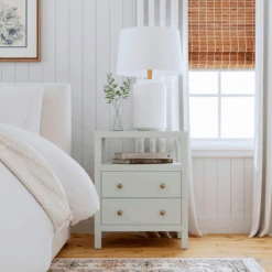 Nora Two Drawer Nightstand With Open Shelf 24 Nora Two Drawer Nightstand With Open Shelf -Famous Furniture Store 5734480 5