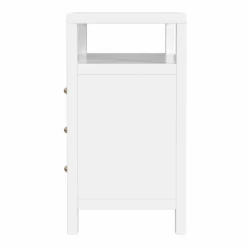 Nora Three Drawer Nightstand In White 8 Nora Three Drawer Nightstand In White -Famous Furniture Store 5941304 2