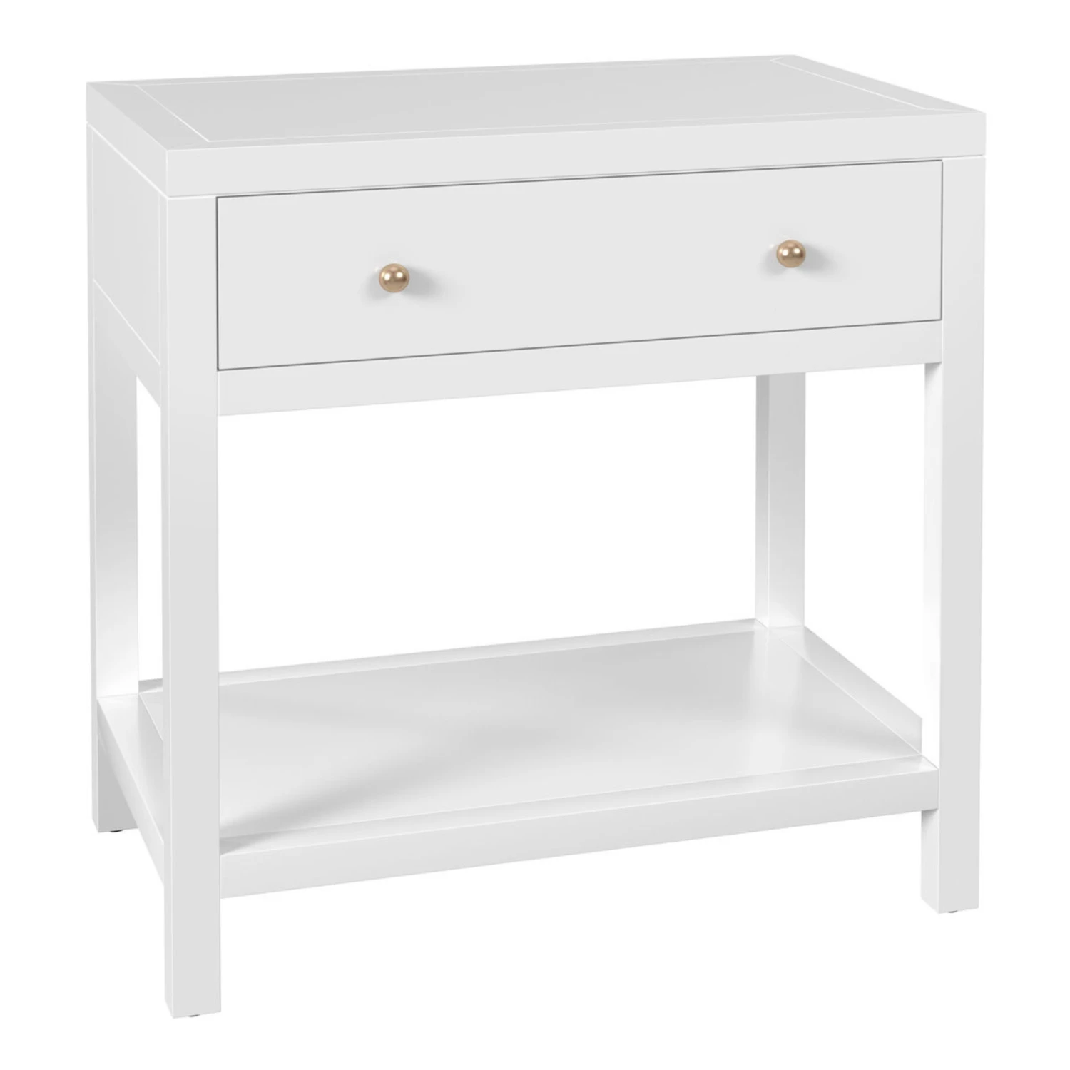 Nora One Drawer Nightstand In White 2 Nora One Drawer Nightstand In White - Image 2