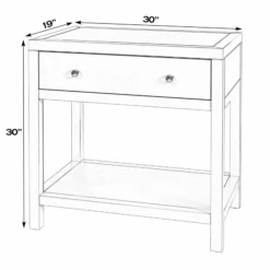 Nora One Drawer Nightstand In White 13 Nora One Drawer Nightstand In White -Famous Furniture Store 5943304 2