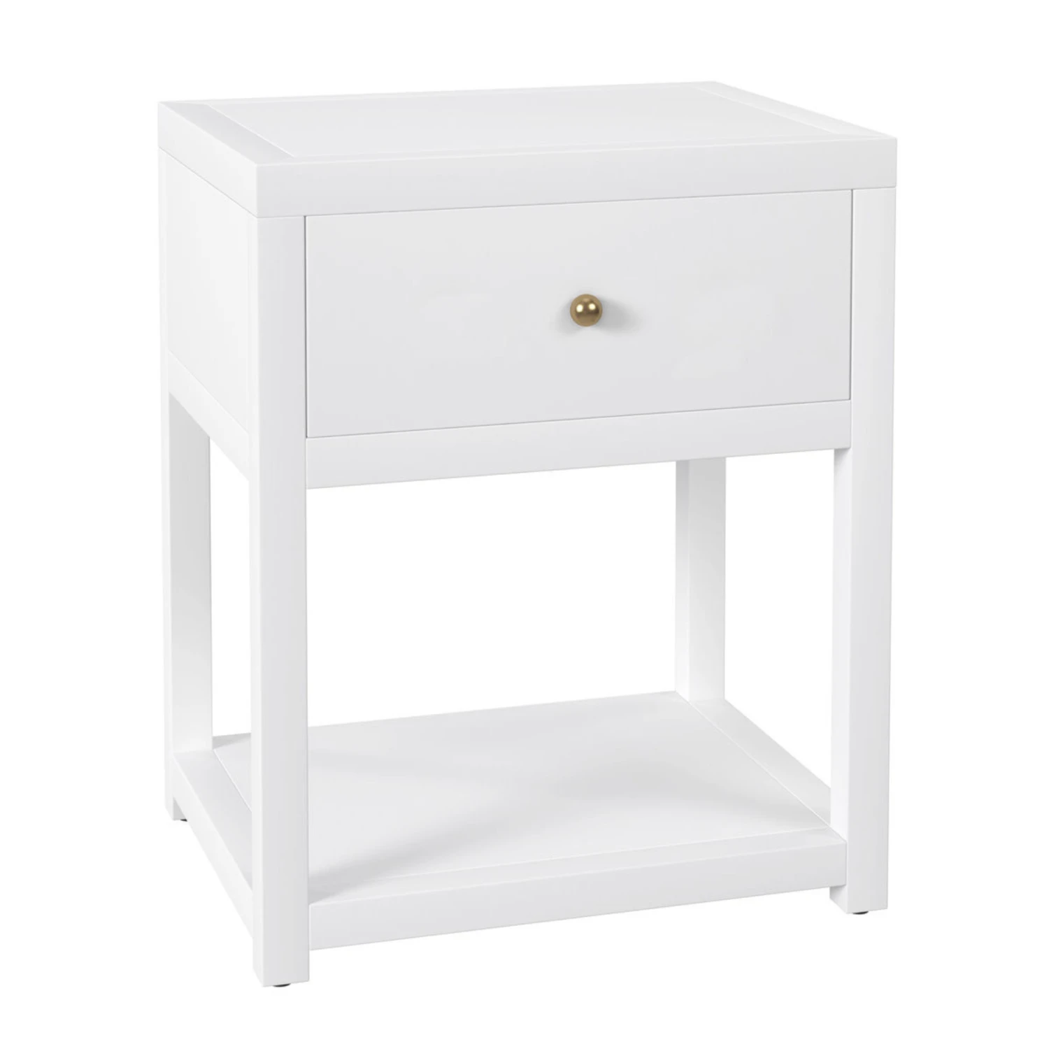 Small Nora One Drawer Nightstand In White 2 Small Nora One Drawer Nightstand In White - Image 2