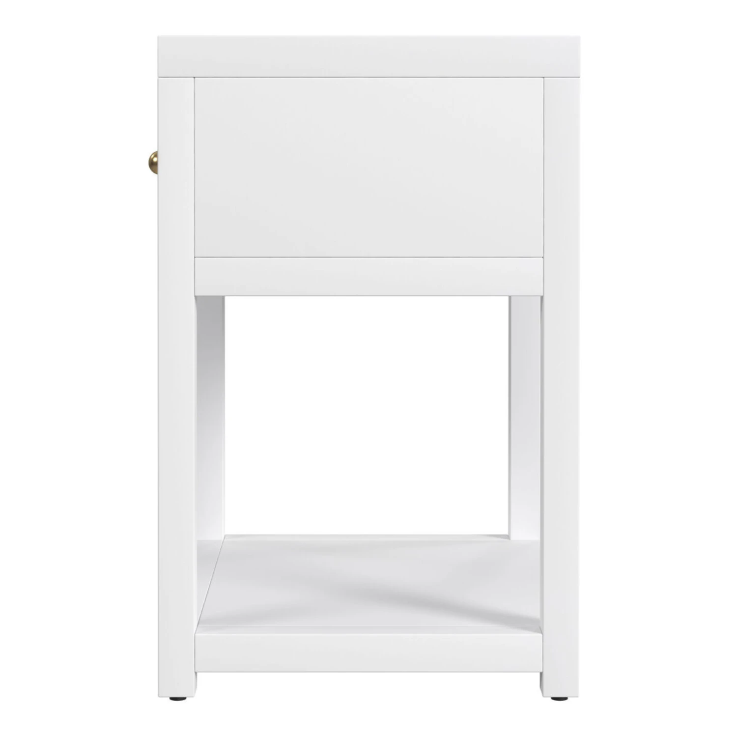 Small Nora One Drawer Nightstand In White 5 Small Nora One Drawer Nightstand In White - Image 5