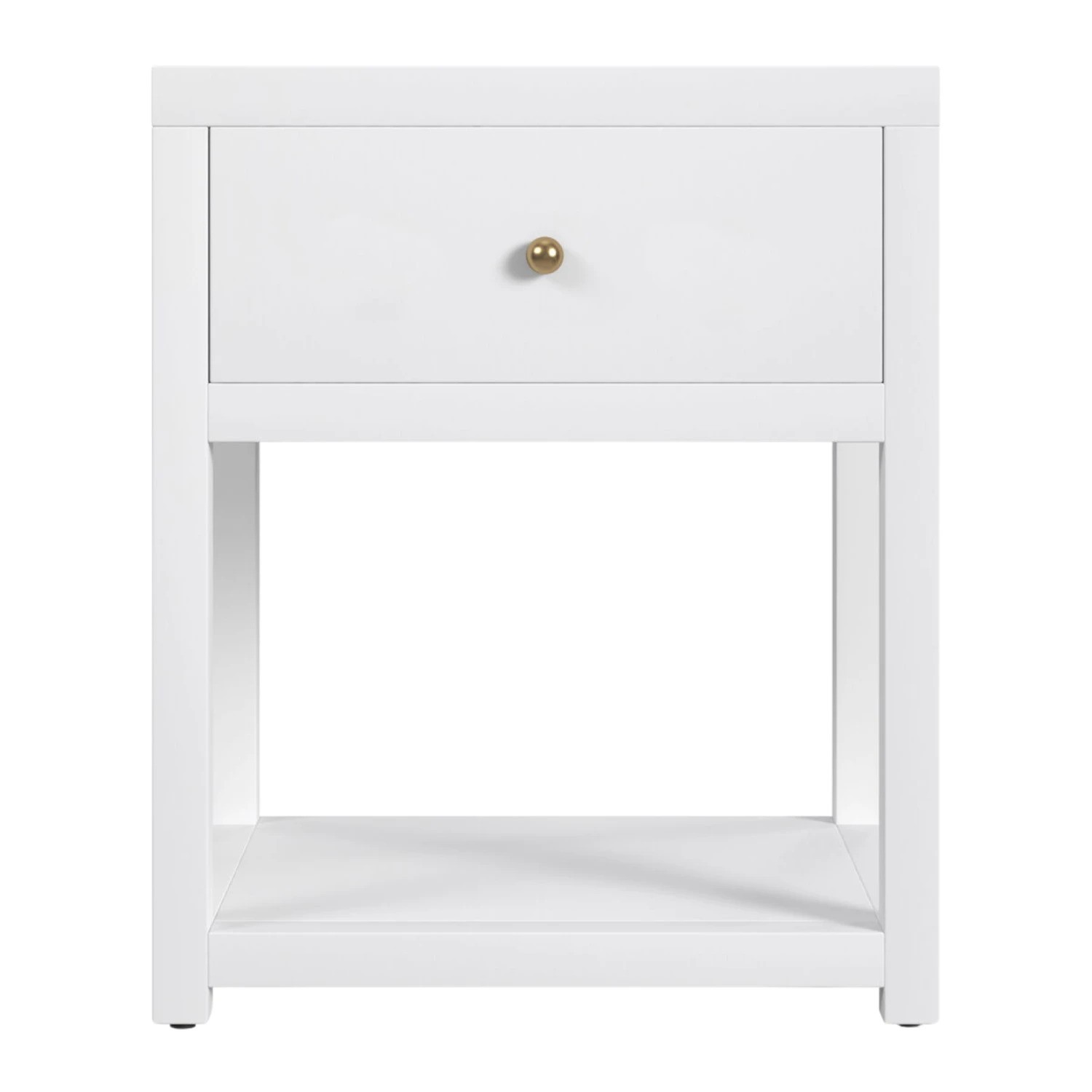 Small Nora One Drawer Nightstand In White 1 Small Nora One Drawer Nightstand In White