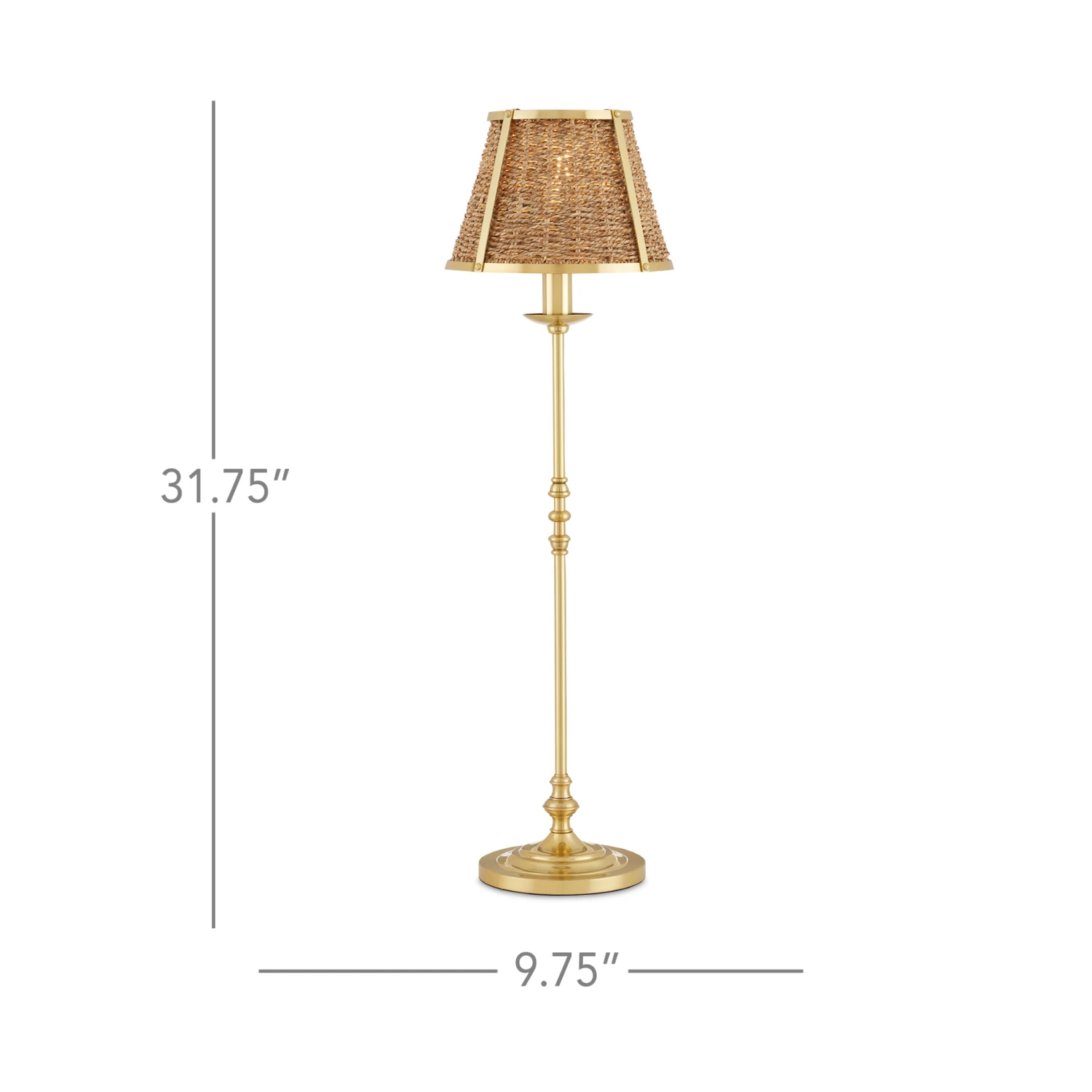 Deauville Table Lamp In Polished Brass Finish 7 Deauville Table Lamp In Polished Brass Finish - Image 7