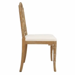 Chippendale Style Bamboo Dining Chair In Cerused Oak 7 Chippendale Style Bamboo Dining Chair In Cerused Oak -Famous Furniture Store 63