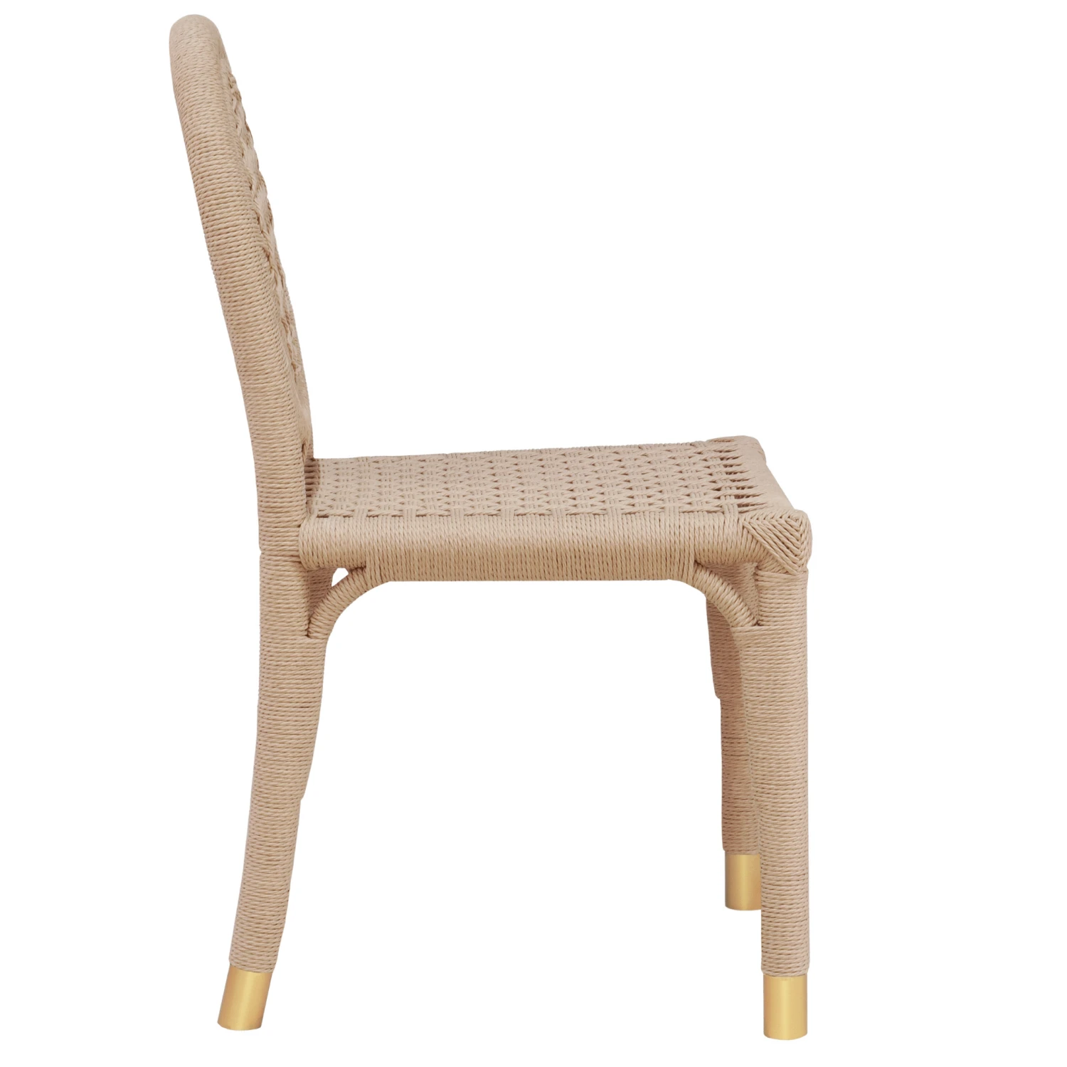 Gentry Round Back Rattan Wrapped Dining Chair 4 Gentry Round Back Rattan Wrapped Dining Chair - Image 4