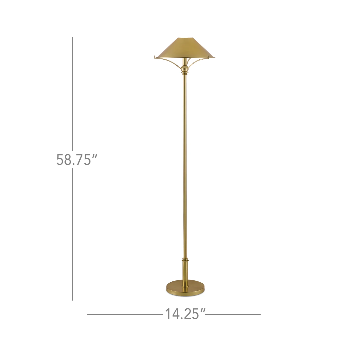 Floor Lamp With Metal Shade 2 Floor Lamp With Metal Shade - Image 2