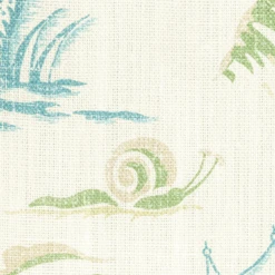 Brunschwig & Fils Valensole Teal & Leaf Print Decorative Fabric 5 Brunschwig & Fils Valensole Teal & Leaf Print Decorative Fabric -Famous Furniture Store 8022101.353.0