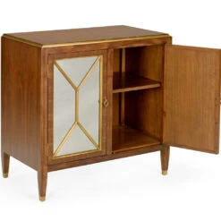 Amanda Walnut Cabinet With Brass And Mirror Features 11 Amanda Walnut Cabinet With Brass And Mirror Features -Famous Furniture Store 9973077f430c1816e47c10ad2cd4b4f6a5f2f255 full