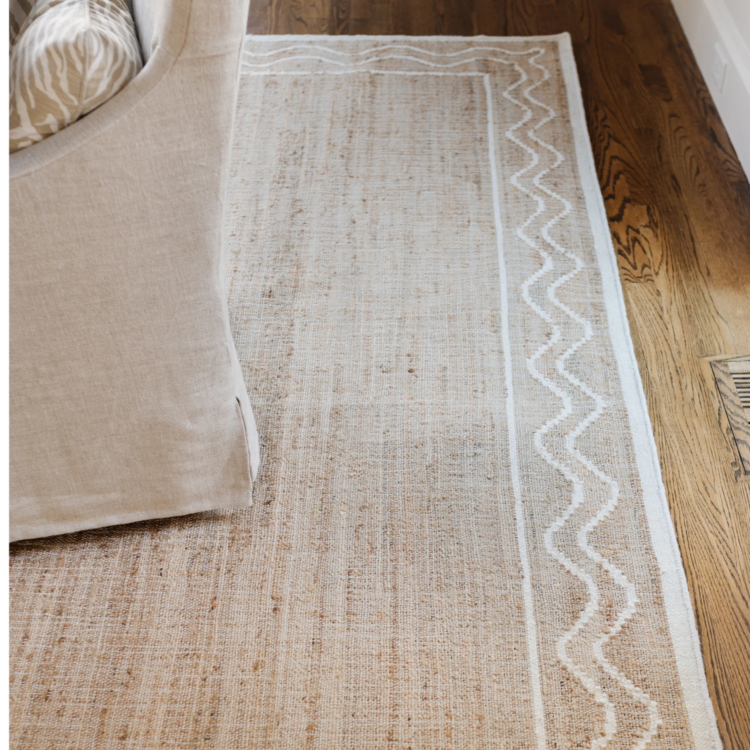 Orchard Ripple Natural Hand Woven Wool And Jute Area Rug 6 Orchard Ripple Natural Hand Woven Wool And Jute Area Rug - Image 6
