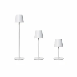 Adjustable Height White LED Cordless Table Lamp