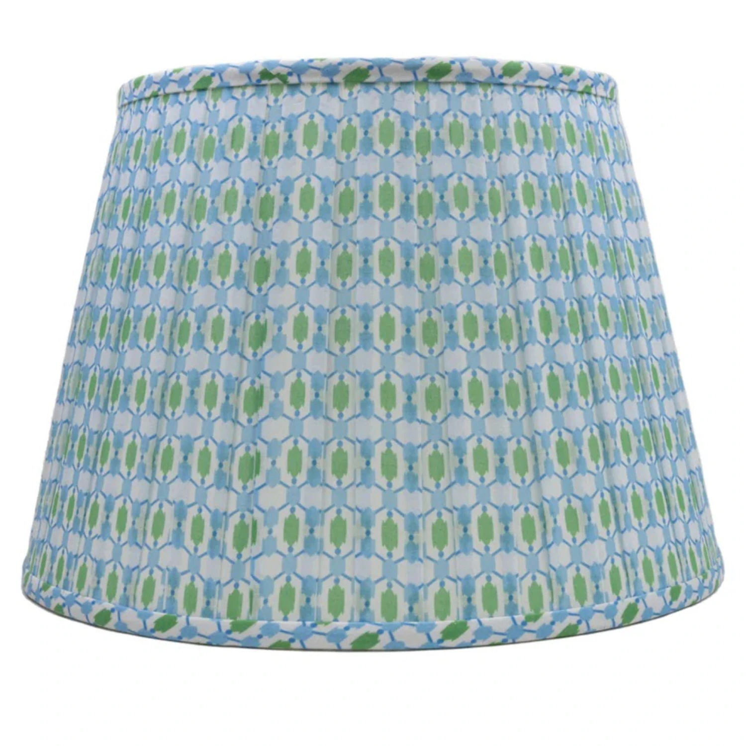 Amy Printed Lampshade In Blue 1 Amy Printed Lampshade In Blue