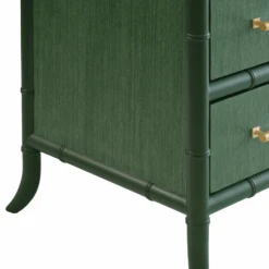 Beckett Green Grasscloth Four Drawer Chest -Famous Furniture Store Beckett Green Grasscloth Four Drawer Chest The Well Appointed House7