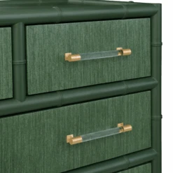 Beckett Green Grasscloth Four Drawer Chest -Famous Furniture Store Beckett Green Grasscloth Four Drawer Chest The Well Appointed House8